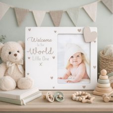 FS827-WH: White Wooden Photo Frame